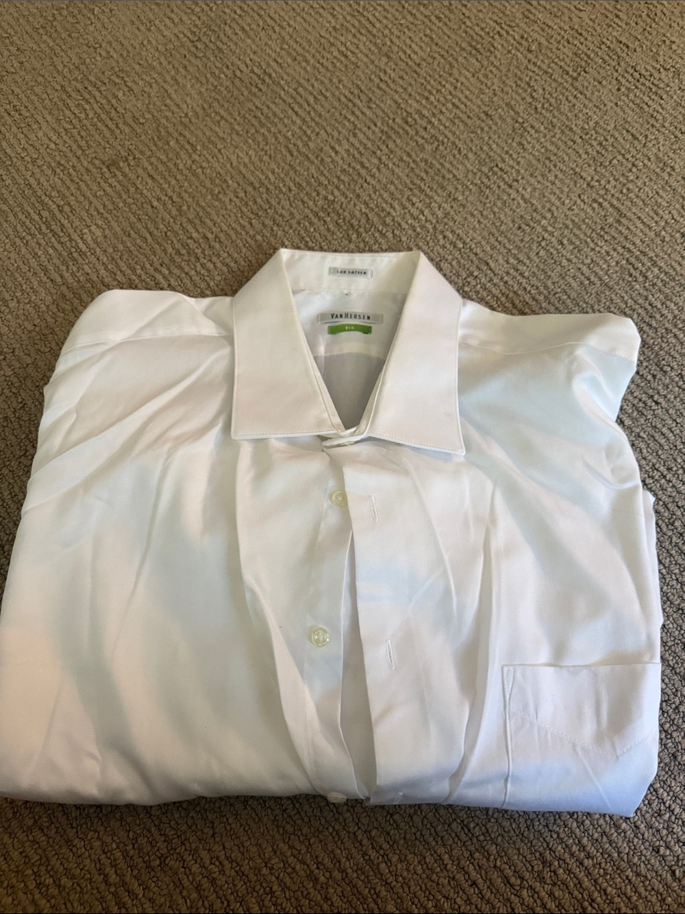 Van Heusen White Men’s Dress Shirt - Point Collar